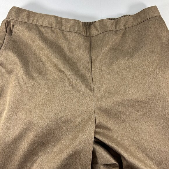 Alfred Dunner Womens Size 16 Pull On Dress Pants Pockets Light Brown - Picture 3 of 6